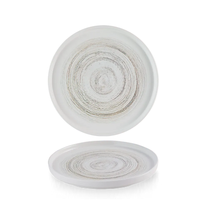 Churchill Elements Dune bord met rand Ø 15,7 cm – klein gemêleerd zandkleurig bord voor horeca