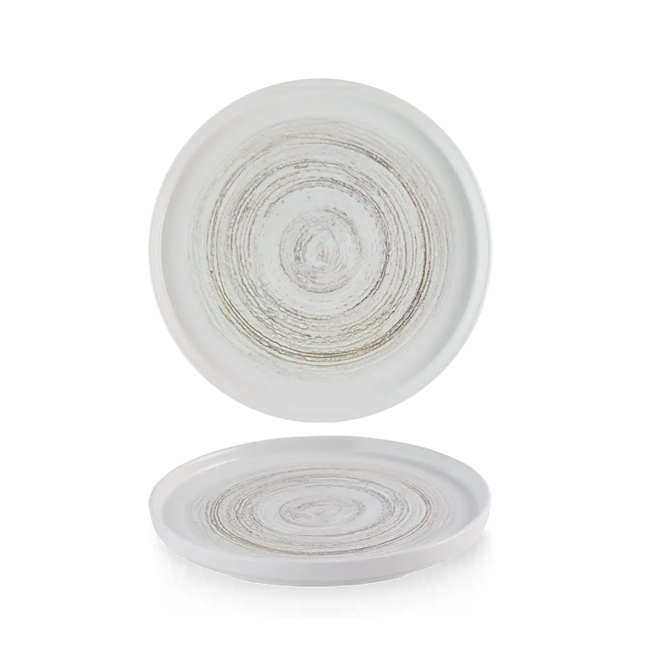 Churchill Elements Dune bord met rand Ø 15,7 cm – klein gemêleerd zandkleurig bord voor horeca