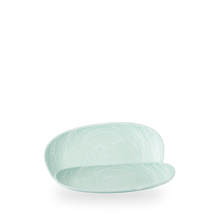 Churchill Elements Aqua organisch langwerpig bord 22 x 13 cm