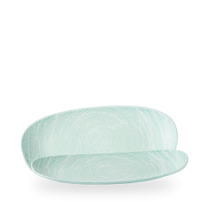 Churchill Elements Aqua organisch langwerpig bord 30 x 15 cm
