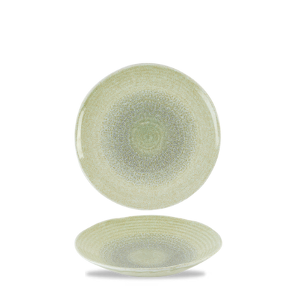 Dudson Harvest Green organische coupekom 21 cm – groene porseleinen kom voor restaurants