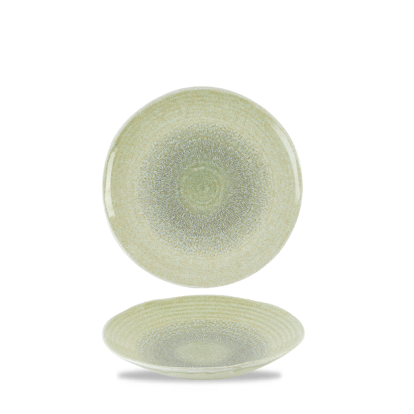 Dudson Harvest Green organische coupekom 21 cm – groene porseleinen kom voor restaurants
