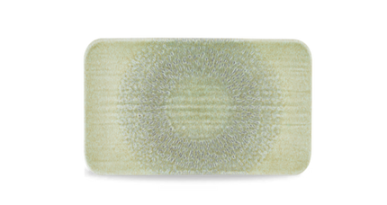 Dudson Harvest Green organisch rechthoekig bord 27x16 cm – groen porselein voor de horeca
