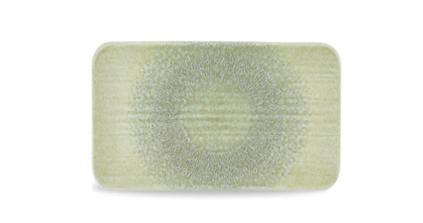 Dudson Harvest Green organisch rechthoekig bord 27x16 cm – groen porselein voor de horeca