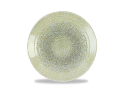 Dudson Harvest Green organisch coupebord 23 cm – groen porseleinen bord voor restaurants