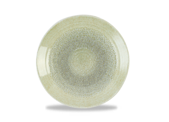Dudson Harvest Green organisch coupebord 23 cm – groen porseleinen bord voor restaurants