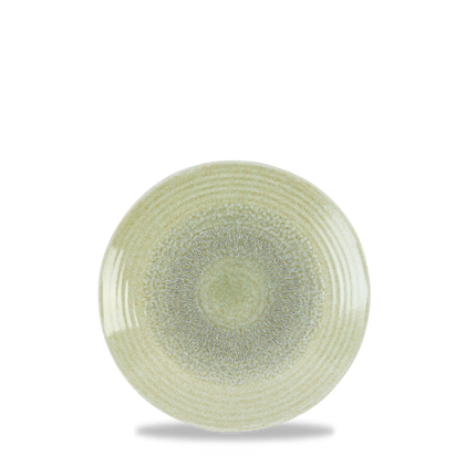 Dudson Harvest Green organisch coupebord 27,5 cm – groen porseleinen coupebord voor fine dining