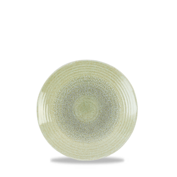 Dudson Harvest Green organisch coupebord 27,5 cm – groen porseleinen coupebord voor fine dining