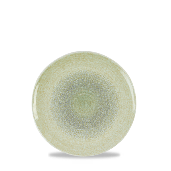 Dudson Harvest Green organisch coupebord 29,5 cm – groen porseleinen bord voor de horeca