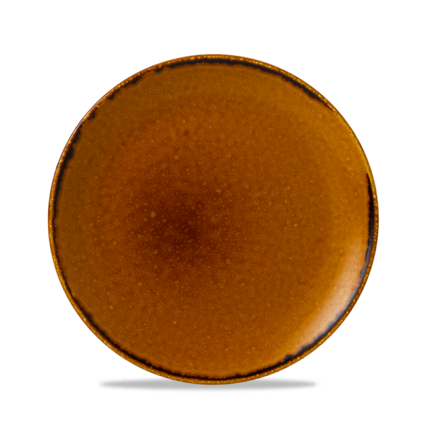 Dudson Harvest Brown coupebord 21,7 cm – bruin porseleinen bord voor restaurants