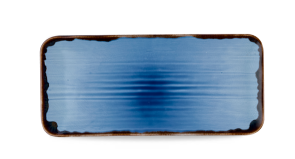 Dudson Harvest Indigo rechthoekige serveerschaal 34,6x15,6 cm – indigoblauw porselein voor de horeca