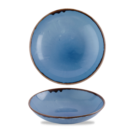 Dudson Harvest Indigo coupekom 18,2 cm – indigoblauwe porseleinen coupekom voor de horeca