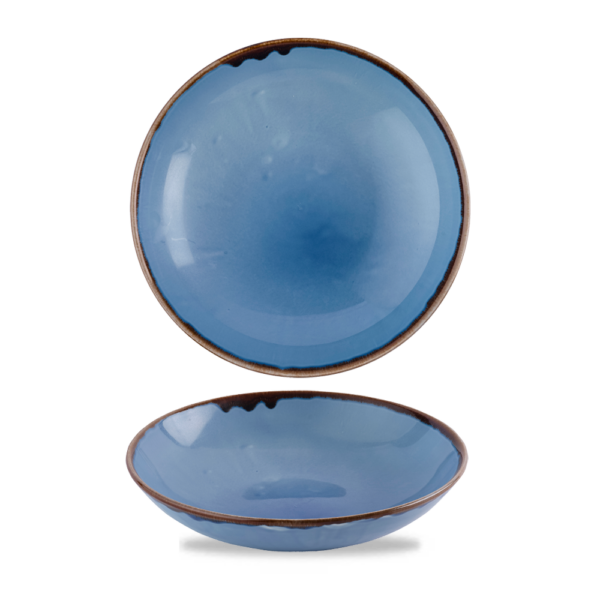 Dudson Harvest Indigo coupekom 18,2 cm – indigoblauwe porseleinen coupekom voor de horeca