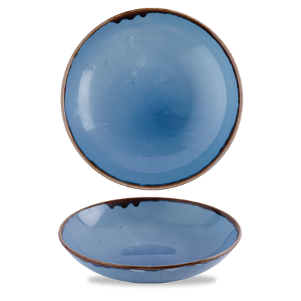 Dudson Harvest Indigo coupekom 24,8 cm – indigoblauwe porseleinen kom voor restaurants