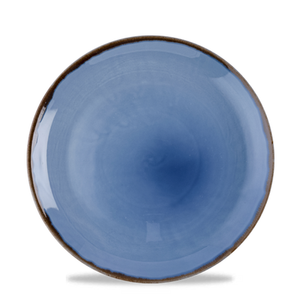 Dudson Harvest Indigo coupebord 21,7 cm – indigoblauw porseleinen bord voor fine dining