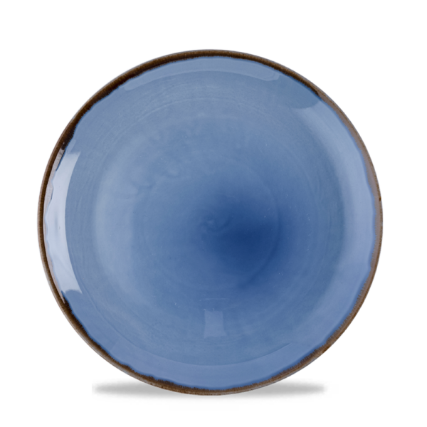 Dudson Harvest Indigo coupebord 21,7 cm – indigoblauw porseleinen bord voor fine dining