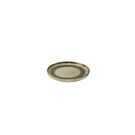 "Harvest Flare Linen Walled Plate van Churchill, 21 cm, set van 6. Handgemaakt bord met opstaande rand in een zachte linnenkleur en een organisch ontwerp, ideaal voor het serveren van bijgerechten, salades of kleinere gerechten. Duurzaam en stijlvol, perfect voor gebruik in de horeca.