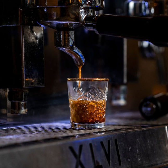 Onis ICON Shot glas met gouden rand 60 ml espresso shotglas professioneel horecaglas