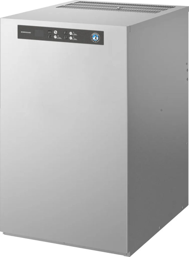 Hoshizaki ijsblokjesmachine met separate opslagbunker – watergekoeld, efficiënte ijsproductie voor horeca.