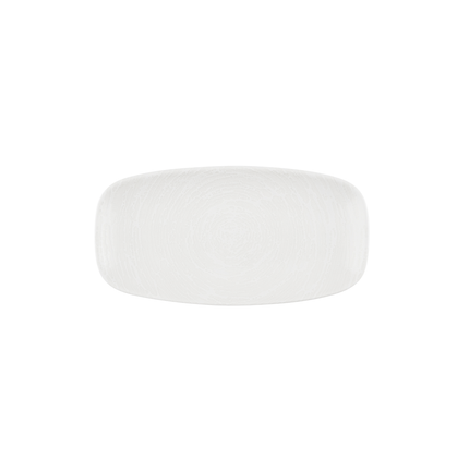 Churchill Inked Elements Ice chef's bord 29,8 x 15,3 cm – ijswit porseleinen serveerbord voor de horeca