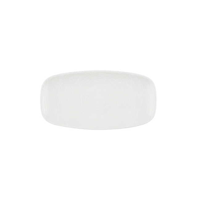 Churchill Inked Elements Ice chef's bord 29,8 x 15,3 cm – ijswit porseleinen serveerbord voor de horeca