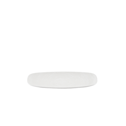 Churchill Inked Elements Ice chef's bord 29,8 x 15,3 cm – ijswit porseleinen bord voor koffie en thee
