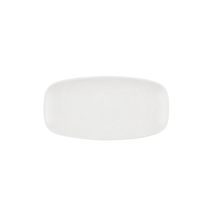 Churchill Inked Elements Ice chef's bord 35,5 x 18,9 cm – ijswit porseleinen bord voor presentaties
