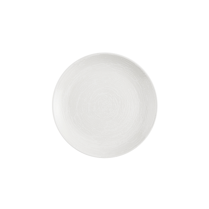Churchill Inked Elements Ice coupebord 26 cm – ijswit porseleinen bord voor restaurants