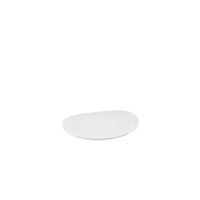 Churchill Inked Elements Ice bord 26 cm – ijswit porseleinen plat bord voor hoofdgerechten