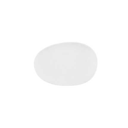Churchill Inked Elements Ice serveerschaal 34,5 x 25 cm – ijswit porseleinen serveerschaal voor buffetten