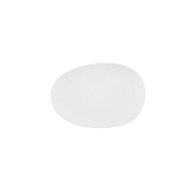 Churchill Inked Elements Ice serveerschaal 34,5 x 25 cm – ijswit porseleinen serveerschaal voor buffetten