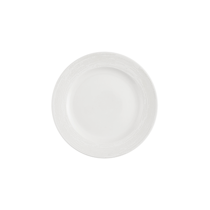 Churchill Inked Elements Ice bord met profiel 21 cm – ijswit porseleinen bord voor cafes en bars