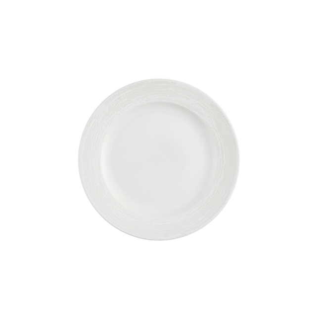 Churchill Inked Elements Ice bord met profiel 21 cm – ijswit porseleinen bord voor cafes en bars