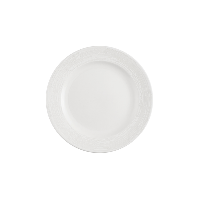 Churchill Inked Elements Ice bord met profiel 26,1 cm – ijswit porseleinen bord voor restaurants
