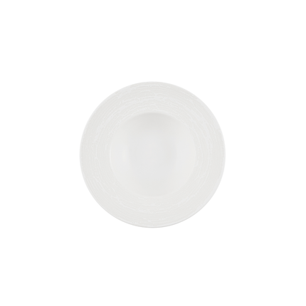 Churchill Inked Elements Ice kom met brede rand 24 cm – ijswit porseleinen kom voor cafes en bars