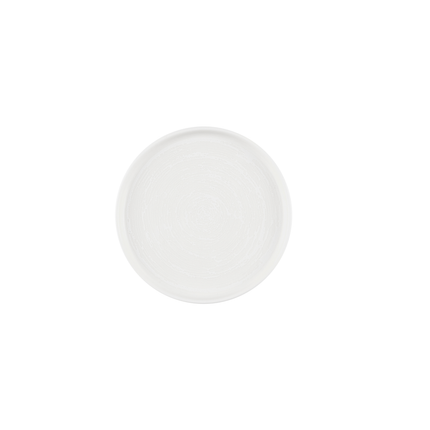 Churchill Inked Elements Ice bord met rand 21 cm – ijswit porseleinen bord voor salade en soep