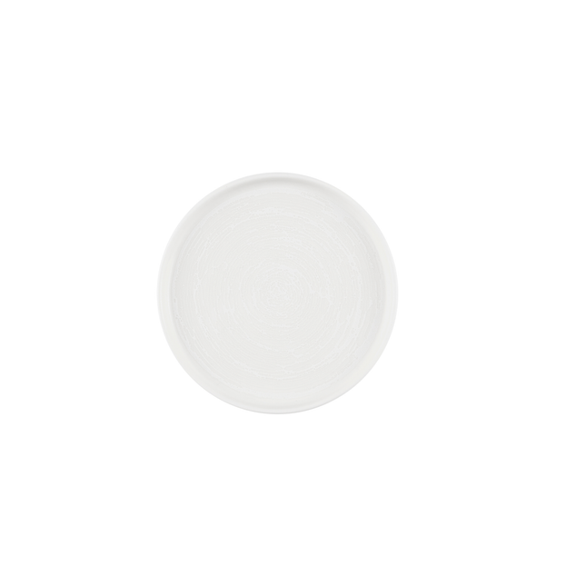 Churchill Inked Elements Ice bord met rand 21 cm – ijswit porseleinen bord voor salade en soep