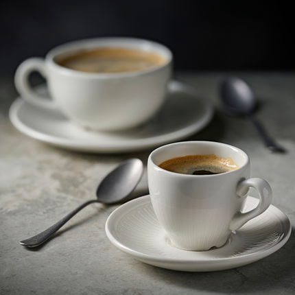 Churchill Era White cappuccinokop 340 ml – wit porseleinen koffiekop voor presentaties