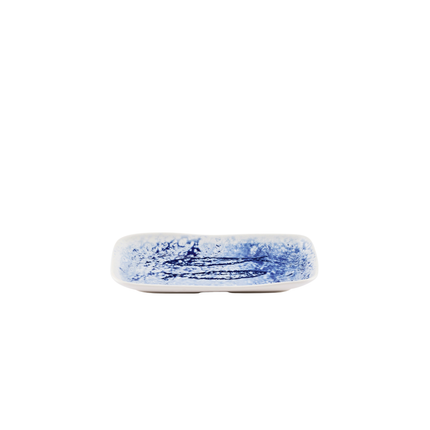 Churchill Inked Fresco Blue diepe schaal 26 x 15 cm – blauw porseleinen serveerschaal voor buffetten