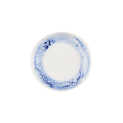 Churchill Inked Fresco Blue diepe kom 25 cm – blauw porseleinen kom voor de horeca
