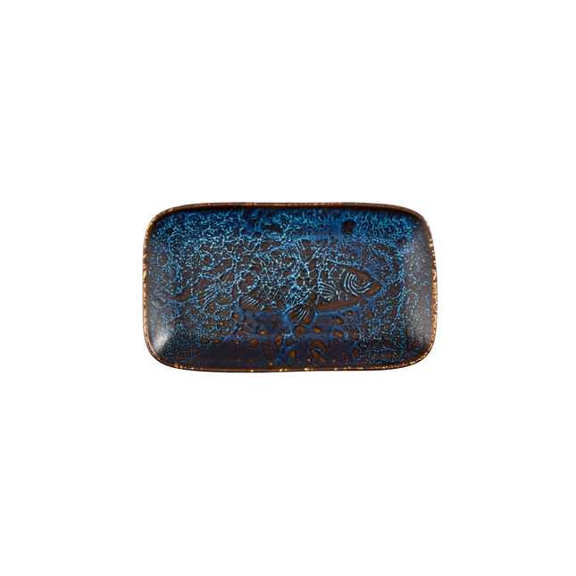 Churchill Cascade Blue diepe schaal 22 x 13 cm – blauw porseleinen schaal voor fine dining