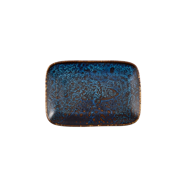 Churchill Cascade Blue diepe schaal 26 x 18 cm – blauw porseleinen serveerschaal voor voorgerechten