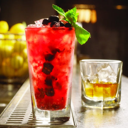 Onis Pentagon beverage glas 355 ml – hoekig drinkglas voor de bar