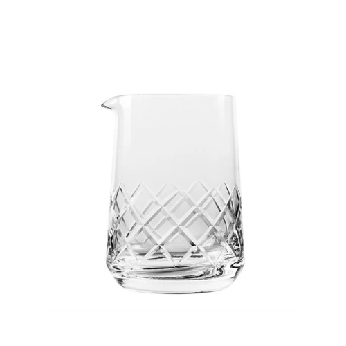 APS Japans mixing glass met schenklip 750 ml laag model - handgeslepen roerglas