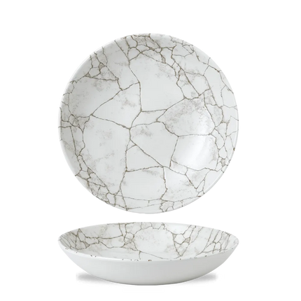 Kintsugi Agate Grey Evolve Coupe Bowl 24,8 cm 12/box