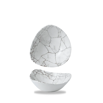 Studio Prints Kintsugi Agate Grey Lotus Bowl 18cm 12/box