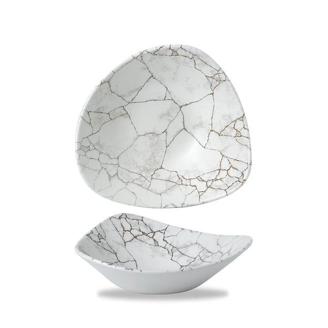 Studio Prints Kintsugi Agate Grey Lotus Bowl 23cm 12/box
