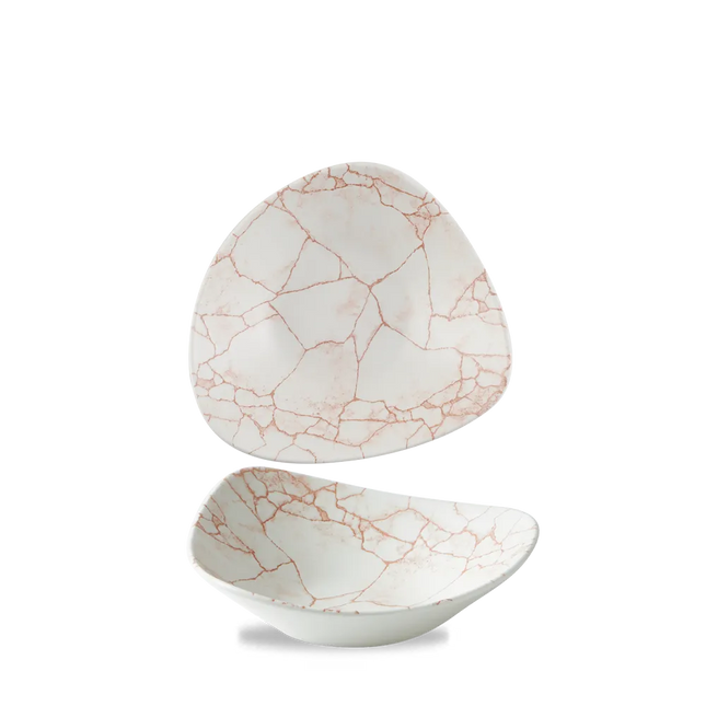 Churchill Coral Lotus kom 23 cm – koraalkleurige serveerkom voor de horeca