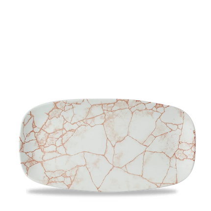 Coral Chefs Oblong Plate 12/box