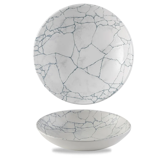Churchill Kintsugi Pearl Grey Evolve coupekom 24,8 cm – parelgrijze pastakom voor de horeca